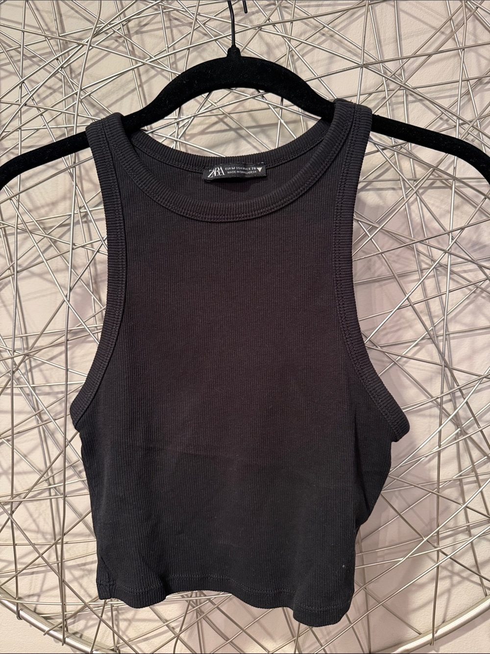 Zara Black Tank Top Size Medium